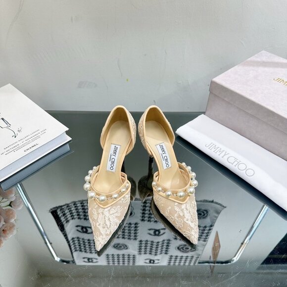 Jimmy Choo classic pearl lace pumps